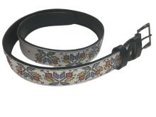 I&B Belt with embroidery 'Sabin'